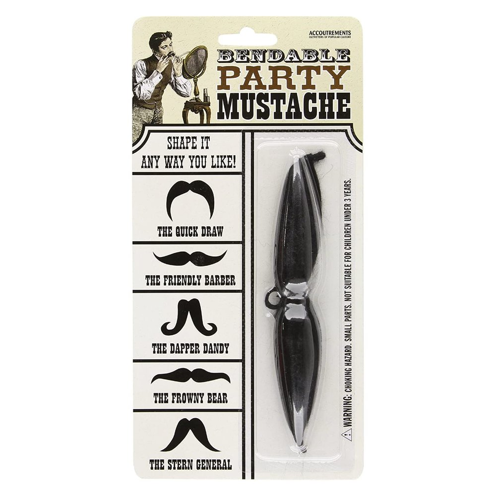 Bendable Party Mustache Set