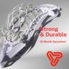 Performall Sports Dyna Lacrosse Mesh Stringing Kit 6D Diamond Semi-Soft White; 33 inch Tipped Lax Strings view 3