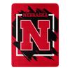 Northwest The Company Nebraska Cornhuskers Blanket 46x60 Micro Raschel Dimensional Design Rolled view 1