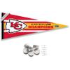 Kansas City Chiefs LVII 2022 2023 Super Bowl Champions Pennant Banner and Wall Tack Pads view 1