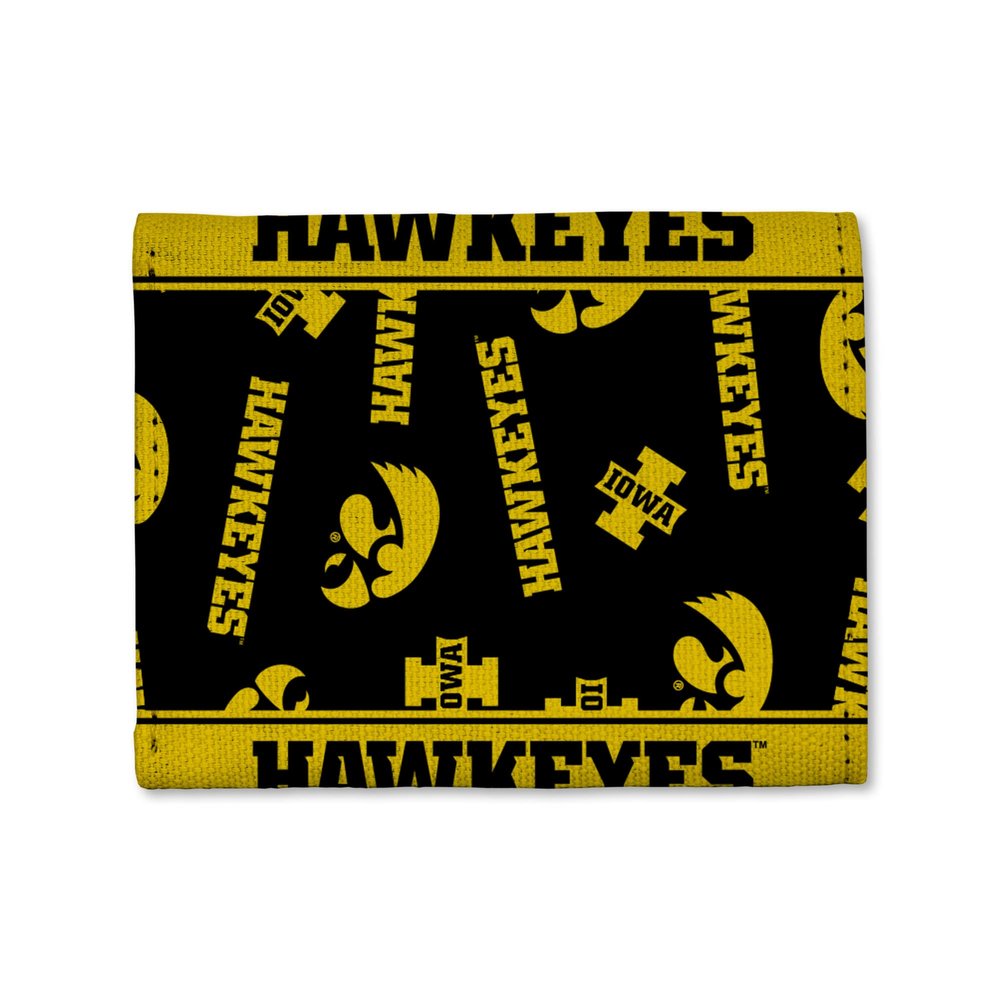 Rico Industries NCAA Iowa Hawkeyes Canvas Trifold Wallet - Great Accessory