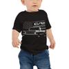 1970 Chevy C10 Pickup Truck American Flag Vintage Collector Trucks Custom Baby Jersey Short Sleeve Tee view 1