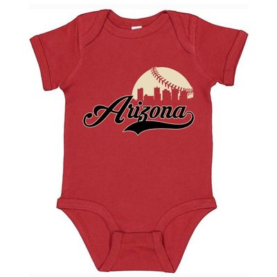 Arizona Skyline Kid's Fan Baby Bodysuit for Baseball (Red, 12M)