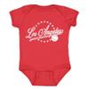 Los Angeles Vintage Kid's Baby Bodysuit for Baseball Fans (Red, 24M) view 1