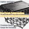 CyclingDeal Foldable Rear Bike Basket | Patented Design, Easy Install & Large Storage Capacity w/Cargo Net for Safety | Premium Quality, Durable Basket & Weather Resistant Rear Bike Rack Basket view 4