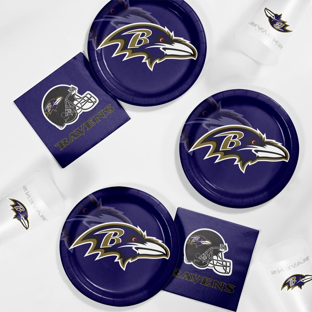 Trendware Baltimore Ravens Tailgating Kit, Serves 8
