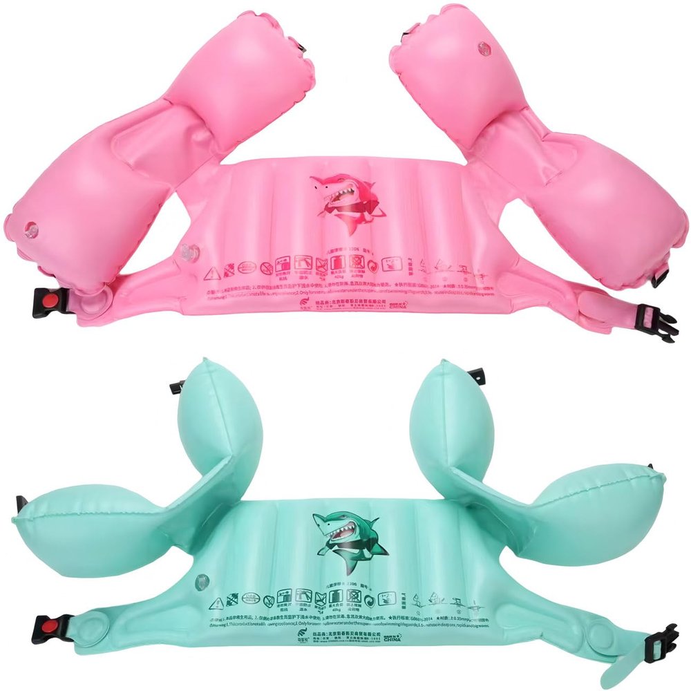 Topsung Kids Toddler Deluxe Life Jacket Swim Trainers Arm Bands Rings Floats and Swim Vest for Children Boys Girls