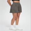 ODODOS Modal Soft Wide Leg Shorts for Women 4" High Waist Casual Relaxed Shorts with Pockets, Deep Grey, Large view 4