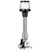 MARINE SYSTEM Made 3-NM LED Fold Down Boat Stern Light All Round 360 Boat Anchor Light for Pontoon and Fishing Boat, 12-24V (9" SS) view 1