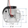 MARINE SYSTEM Made 3-NM LED Fold Down Boat Stern Light All Round 360 Boat Anchor Light for Pontoon and Fishing Boat, 12-24V (9" SS) view 4