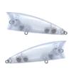 HUFFA 15PCS A Lot Topwater Unpainted Popper Blanks Large Mouth 65mm 11.5g / 75mm 18.2g Rattles Hard Bait Fishing Lure Wobbler (Color : 7.5CM Blank 15PCS) view 1