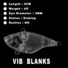 HUFFA 20PCS Vibration Fish Tackle Artificial Sink Unpainted Lipless Crankbaits 4CM 4G Hard Plastic MIini Lure Blanks view 2