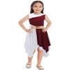 Shinsto Kids Girls Asymmetrical Color Block Liturgical Praise Dance Dress Tunic Church Lyrical Worship Dancewear Red 6 Years view 1