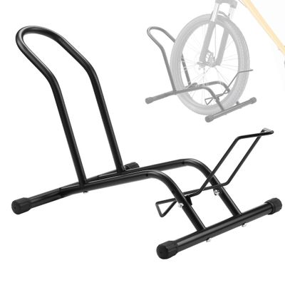 Bike Stand Floor Bicycle Stand Bike Parking Rack Stand Bicycle Storage Perfect for 16"-29" Front and Rear Wheel Parking Rack