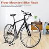 Bike Stand Floor Bicycle Stand Bike Parking Rack Stand Bicycle Storage Perfect for 16"-29" Front and Rear Wheel Parking Rack view 3