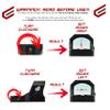 Cyelee Wolf PRO Shake Awake Micro Red Dot Sight, 3MOA Reflex Sight for RMR Footprint Optics Ready Pistols view 4