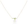 Caiyao Lily of The Valley Rose Flower Leaf Necklace Drop Dangle Earring Bracelet Set for Women Mom Friend Mother Vintage Tassel Chain Necklace Bride Wedding Spring Summer Jewelry Gift-G Style-4 view 1