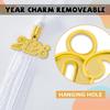 TngHui Preschool and Kindergarten Shiny White Graduation Cap with 2026 Tassel Charm view 3