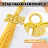 TngHui Preschool and Kindergarten Shiny Gold Graduation Cap with 2026 Tassel Charm view 3