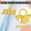 TngHui Preschool and Kindergarten Shiny Sky Blue Graduation Cap with 2026 Tassel Charm view 3