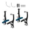 corki Cycles Linear Mountain Bike V-Brake Set Front and Rear 2 Pairs - 70mm Brake Pads (Black & Blue) view 4