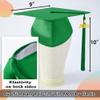 TngHui Preschool and Kindergarten Shiny Emerald Green Graduation Cap with 2026 Tassel Charm view 2