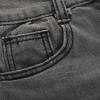 Trendy Jean Shorts Women Distressed Frayed Stretchy Denim Shorts Casual High Waist Rippped Jean Shorts for Teen Girls view 3