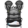WOLT Lacrosse Bag-Lacrosse Backpack with Two Sticks Holder-Large Field Hockey Bag Holds All Sport Gears view 2