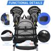 WOLT Lacrosse Bag-Lacrosse Backpack with Two Sticks Holder-Large Field Hockey Bag Holds All Sport Gears view 4