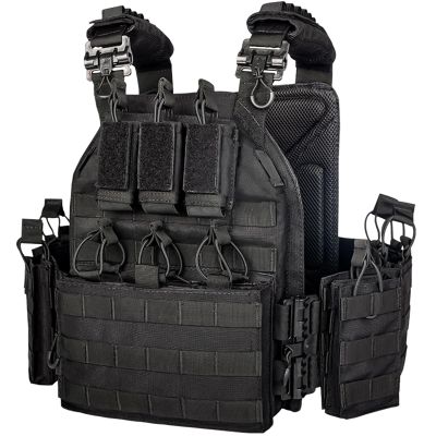 vAv YAKEDA Camo Tactical Outdoor Carrier Vest (Black)