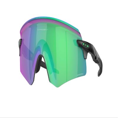 Oakley OO9472F Encoder Low Bridge Fit Sunglasses, Matte Black Ink/Prizm Jade, 39 mm