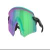 Oakley OO9472F Encoder Low Bridge Fit Sunglasses, Matte Black Ink/Prizm Jade, 39 mm view 1