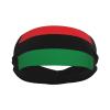 African American Flag Red Black and Green Multifunctional Headband Unisex Quick-Drying Sports Sweatbands Workout Wristbands view 1