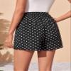 SOFULU Polka Dot Print Shirred Shorts (Size : Large) view 2