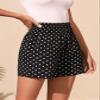 SOFULU Polka Dot Print Shirred Shorts (Size : Large) view 3