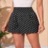 SOFULU Polka Dot Print Shirred Shorts (Size : Large) view 4