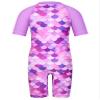 TFJH E Bathing Suits for Girls Swimsuit UV 50+ Short Sleeve Rash Guard Swimwear One Piece Sunsuits Zipper Purple Scale 12A view 2