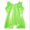 EQSJIU Gymnastics Leotards with Shorts for Girls Unicorn Rainbow Balloon Flower Sparkly Gradient Colors Biketard, Green, 9-10 Years view 1