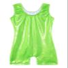 EQSJIU Gymnastics Leotards with Shorts for Girls Unicorn Rainbow Balloon Flower Sparkly Gradient Colors Biketard, Green, 9-10 Years view 2