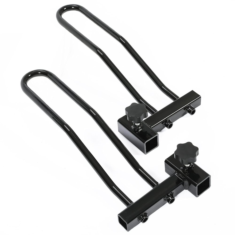ECOTRIC Universal Electric Bike Carrier Accessories for Rack Hitch Rear Mounted Bike Platform Style Folding 80 Lbs Total Load Capacity