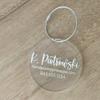 2 Pack Katartizo Luggage Tag Personalized Acrylic Address Tag Information Tag Acrylic Bag Tag Suitcase Bag Tag Travel Bag Tag (Circle) view 1