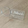2 Pack Katartizo Luggage Tag Personalized Acrylic Address Tag Information Tag Acrylic Bag Tag Suitcase Bag Tag Travel Bag Tag (Circle) view 4