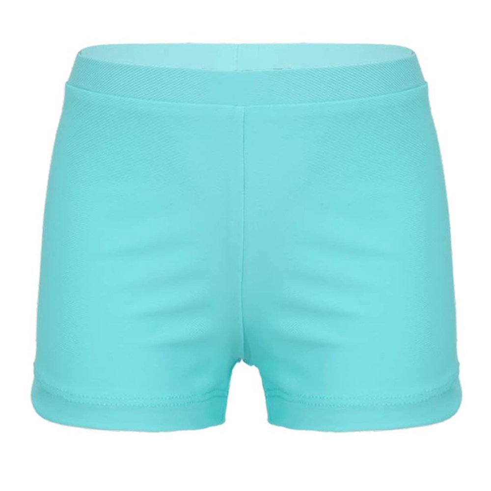Daenrui Kids Girls Swim Shorts Boyshort Bottoms UPF50+ Quick Dry Beach Coverup Boardshort Beachwear Swimwear Sky 14 Years