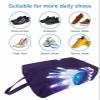 DecorLovee Bowling Sport Shoe Bags for Travel Gym Golf, Waterproof Shoe Bag with Zipper Closure, Blue Bowling Ball Purple Ombre Small Shoe Organizer Packing Bags Shoe Pouch for Women Men 15.7"x8.7" view 3