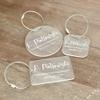 2 Pack Katartizo Luggage Tag Personalized Acrylic Address Tag Information Tag Acrylic Bag Tag Suitcase Bag Tag Travel Bag Tag (Rectangular) view 2