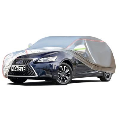ACHETE Car Covers are Suitable for 2011-2017 Lexus CT 200h,Water, Rain, Sun and Snow Resistant Oxford Fabric Car Cover,with Side Door Zip (Color : White, Size : CT 200h Base)