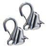 C CLINK Hook 316 Stainless Steel(2 Pack), Knotless Anchor System with Quick Release Rope(Rope Not Included), Adjustable Cam Cleat Rope Lock,Holds 8000 lb view 1