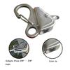C CLINK Hook 316 Stainless Steel(2 Pack), Knotless Anchor System with Quick Release Rope(Rope Not Included), Adjustable Cam Cleat Rope Lock,Holds 8000 lb view 2