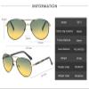 WIRUN Night Vision Glasses for Men Women Anti Glare Polarized UV400 Aviator Yellow Safety Driving Fishing Sunglasses (BlackSilver) view 2