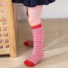 American Trends Kids Knee High Socks Athletic Soccer Socks Baseball Socks Toddler Girls 1 Pack Red White Stripes 3-6 Years view 2